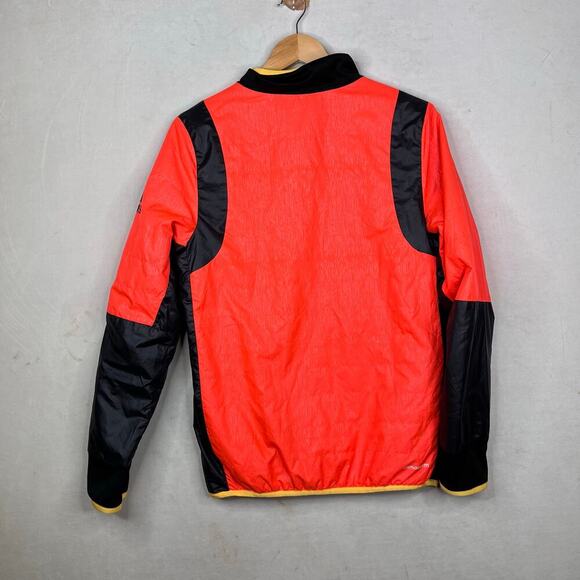 Adidas Red Black and Gold Logo Windbreaker Pullover Jacket men's size medium - Picture 9 of 11